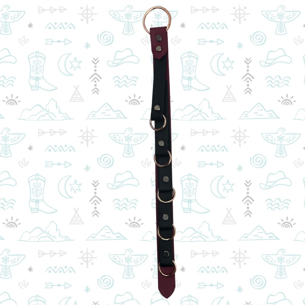 Wine BioThane 5 Cinch Hanging Organizer